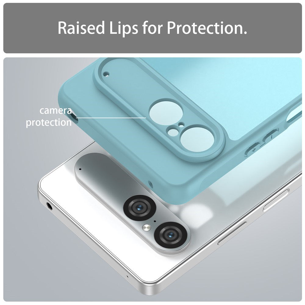 EIDERWOOD Sony Xperia 10 VII Matte Hybrid Case - Transparent / Light Blue