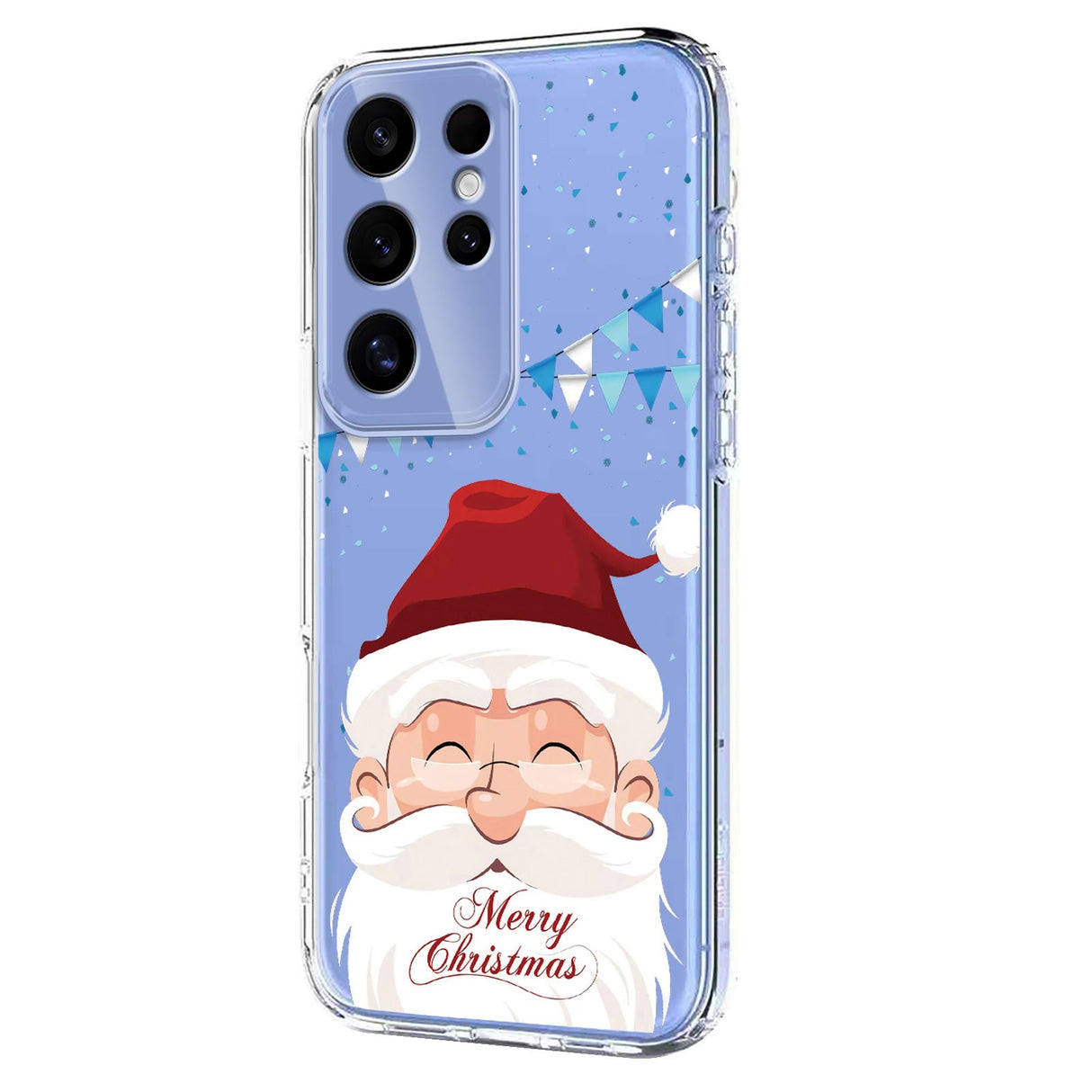 EIDERWOOD Samsung Galaxy S24 Ultra Flexible Plastic Christmas Case with Motif - Transparent / Santa Claus