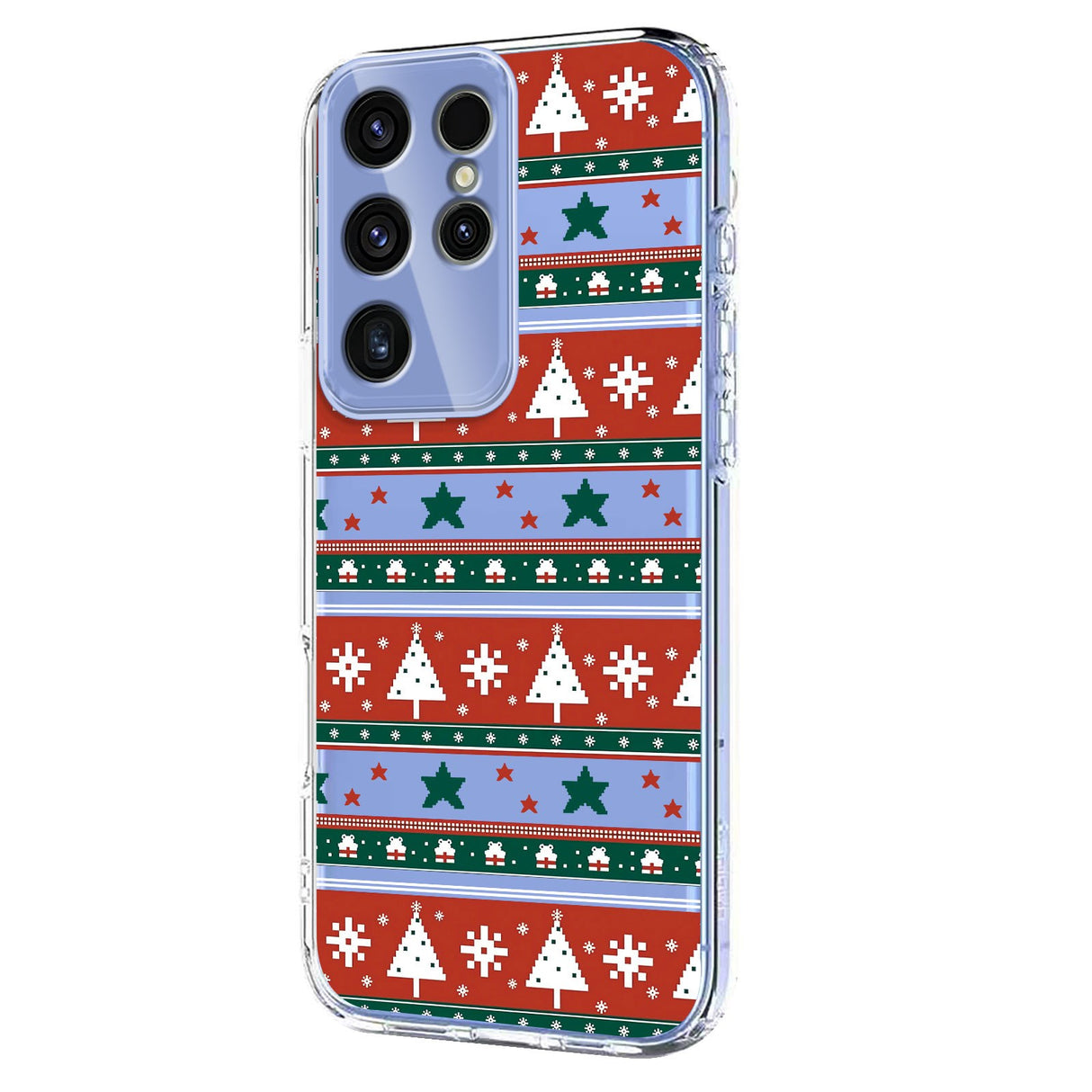 EIDERWOOD Samsung Galaxy S23 Ultra Flexible Plastic Christmas Case with Motif - Transparent / Pattern