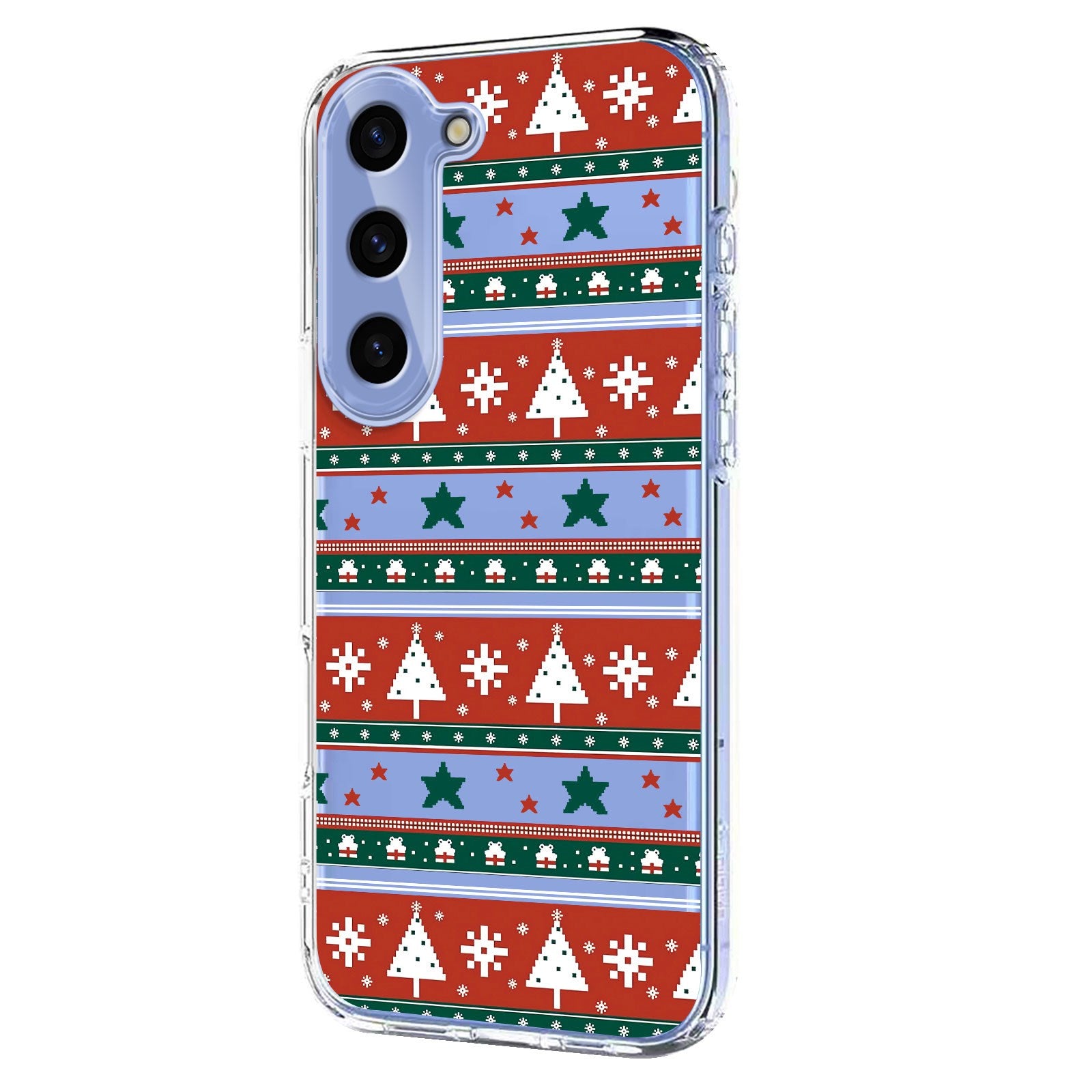 EIDERWOOD Samsung Galaxy S23 Flexible Plastic Christmas Case with Motif - Transparent / Pattern