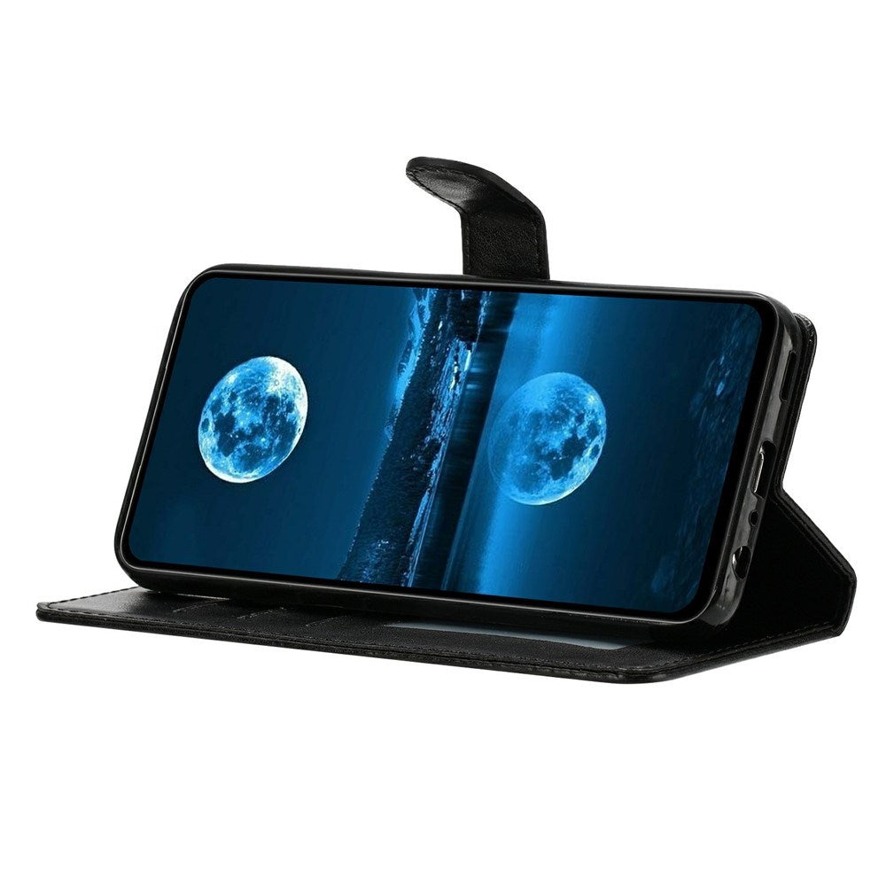 Samsung Galaxy S26 Ultra EIDERWOOD Leather Case with Strap & Card Holder - Black