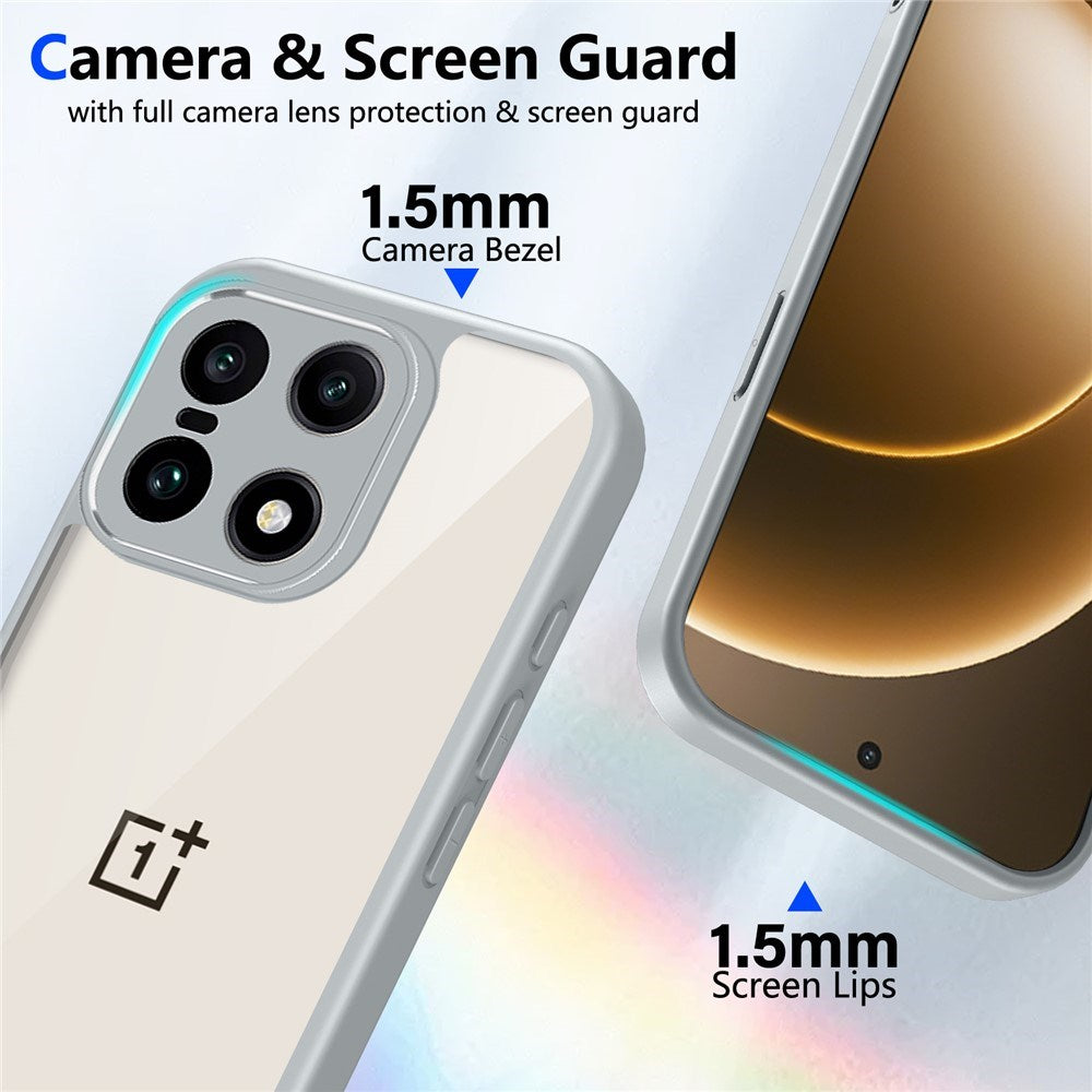 EIDERWOOD OnePlus 15 Flexible Plastic Case - Transparent/Grey