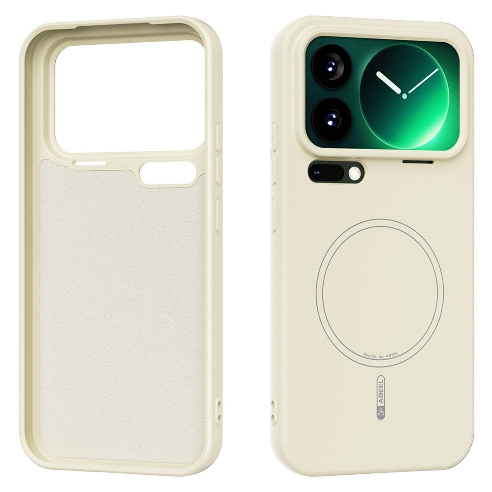 Xiaomi 17 Pro Max Silicone Case - MagSafe Compatible - Beige