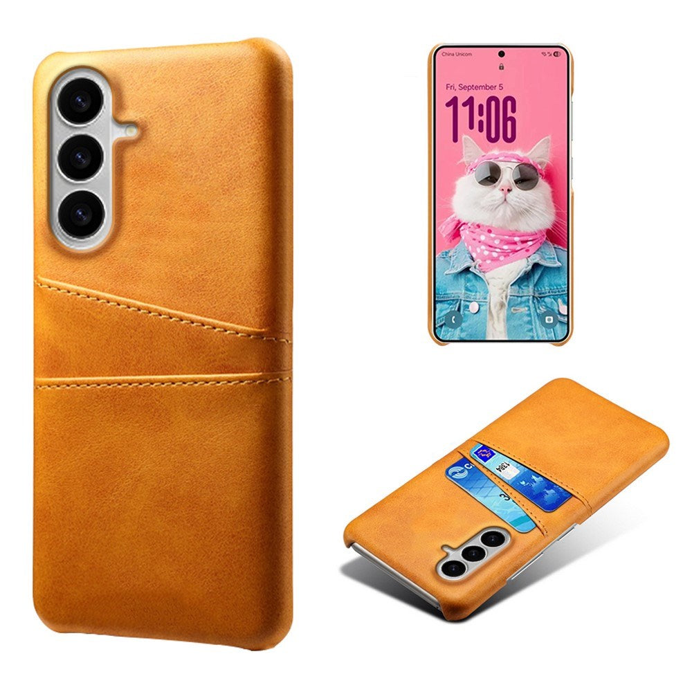 Samsung Galaxy S26 / S26 Pro EIDERWOOD Faux Leather Case with Card Holder - Orange