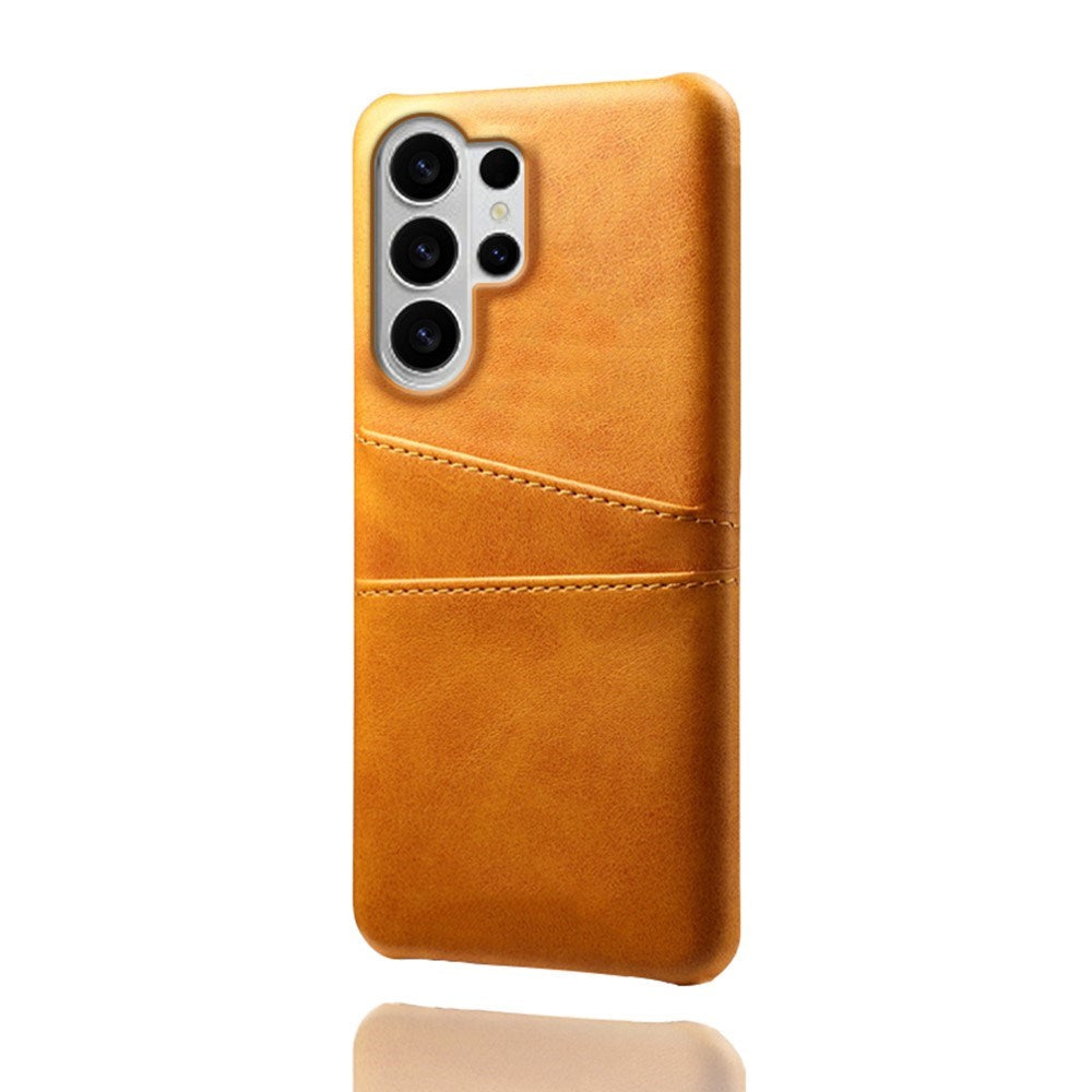 Samsung Galaxy S26 Ultra EIDERWOOD Faux Leather Case with Card Holder - Orange