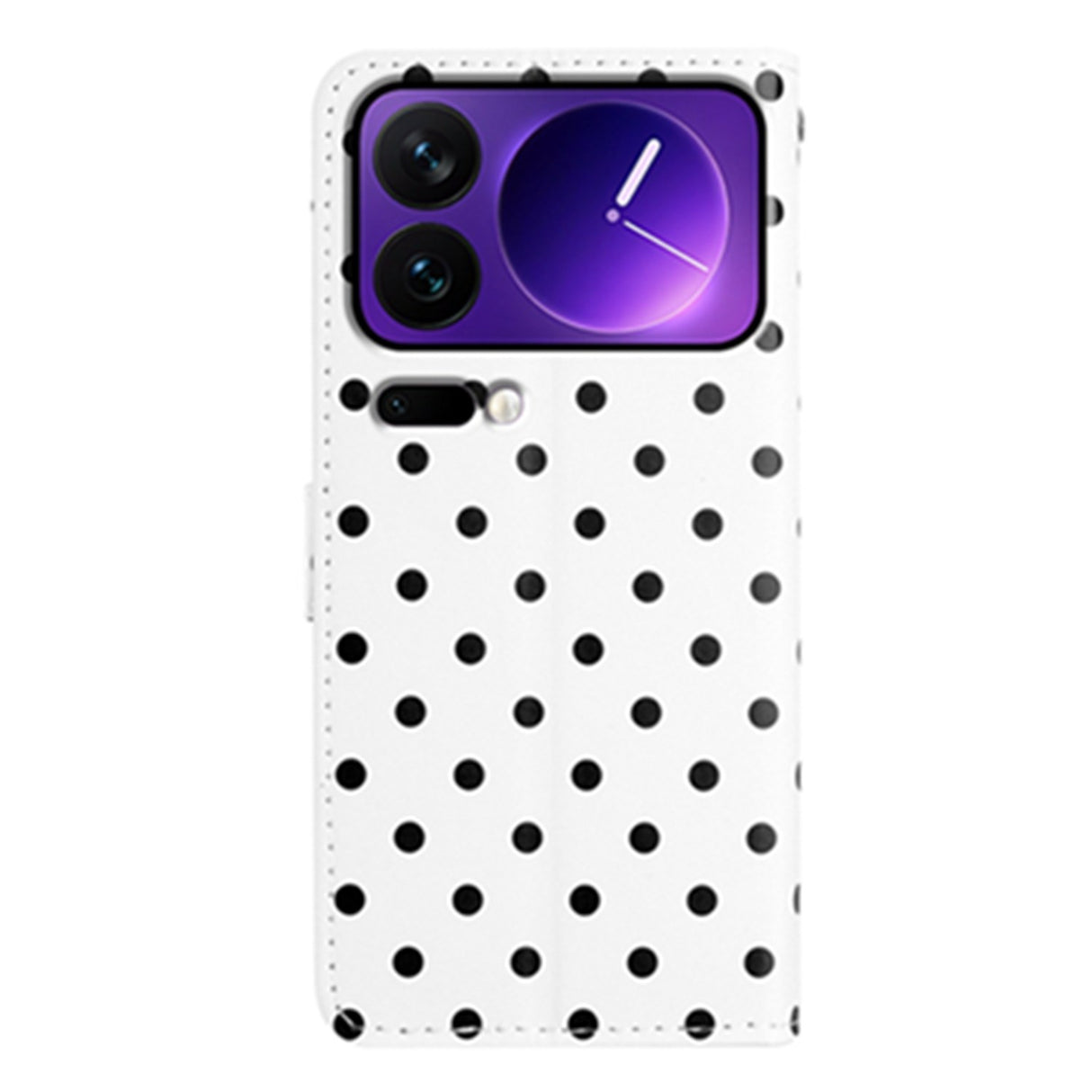 EIDERWOOD Xiaomi 17 Pro Max Faux Leather Flip Case w. Polka Design - White