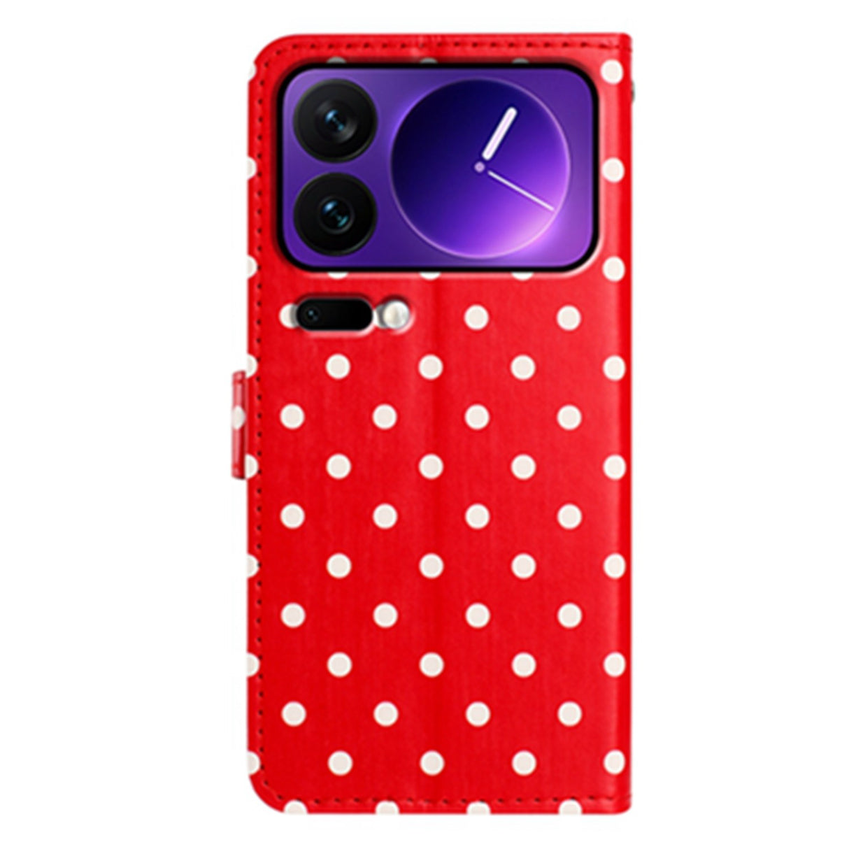 EIDERWOOD Xiaomi 17 Pro Faux Leather Flip Case w. Polka Design - Red