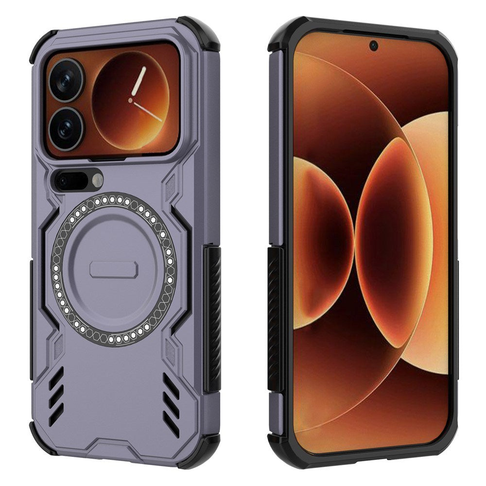 Xiaomi 17 Pro EIDERWOOD Tough Hybrid Case w. Heat Dissipation - Purple