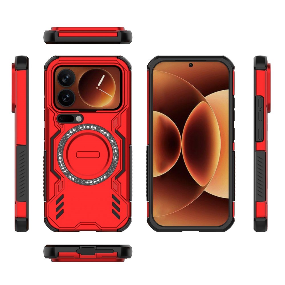 Xiaomi 17 Pro EIDERWOOD Tough Hybrid Case w. Heat Dissipation - Red