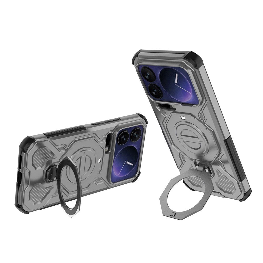 Xiaomi 17 Pro Max EIDERWOOD Tough Case with Magnetic Kickstand - Grey