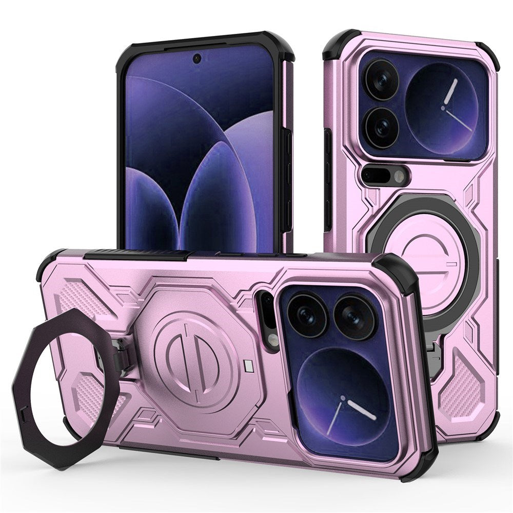 Xiaomi 17 Pro Max EIDERWOOD Tough Case with Magnetic Kickstand - Pink