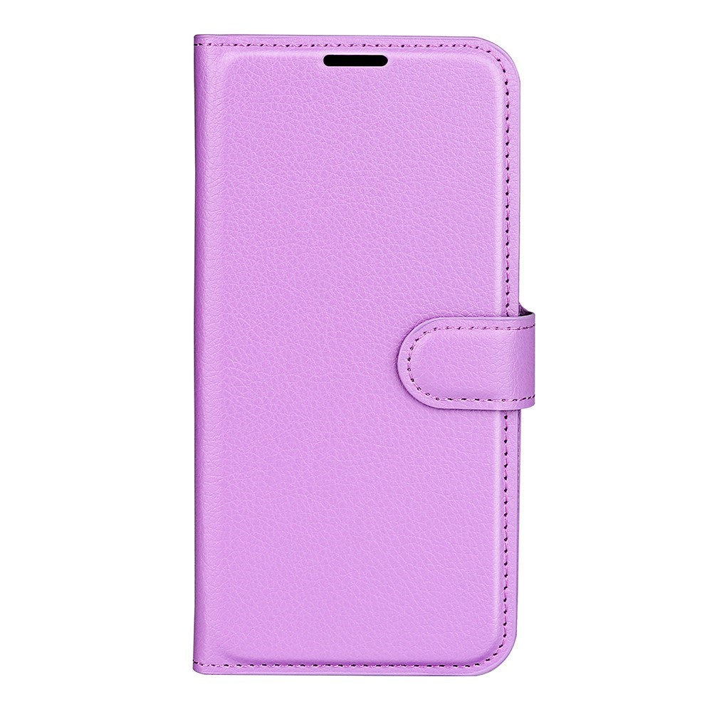 Xiaomi 17 EIDERWOOD Litchi Texture Leather Flip Case w. Wallet - Purple