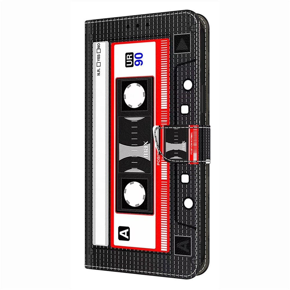 Samsung Galaxy S26 EIDERWOOD Faux Leather Flip Case with Print - Cassette Tape