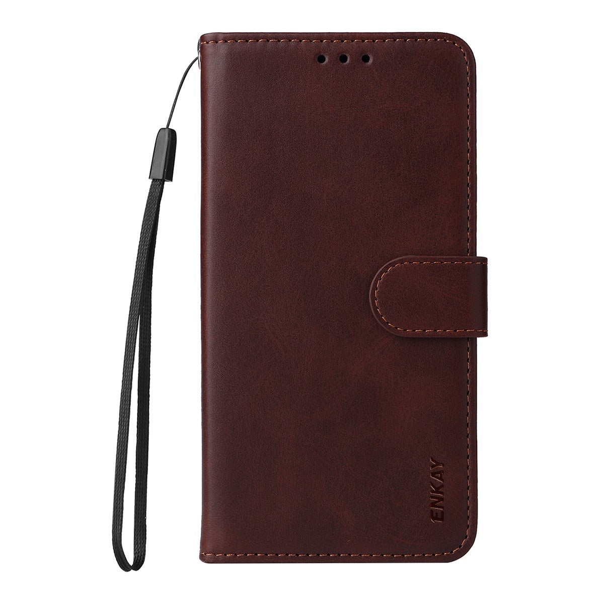 Motorola Edge 70 EIDERWOOD Leather Case with Screen Protector Glass & Card Holder - Brown