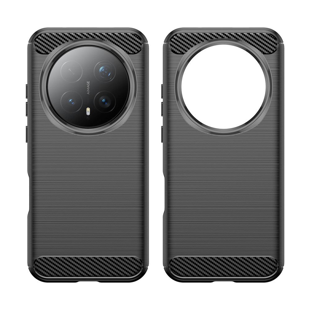 Honor Magic8 Pro EIDERWOOD Brushed Carbon Fiber Flexible Plastic Case - Black