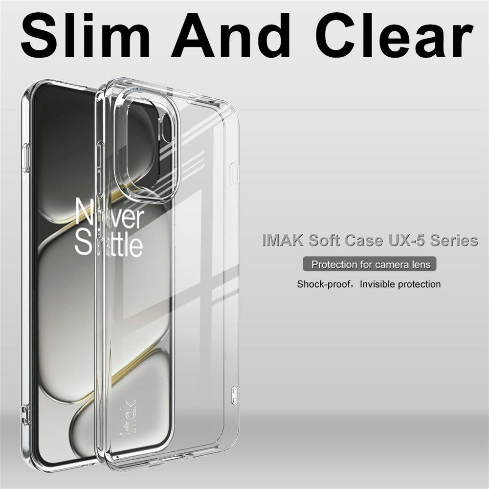 OnePlus 15R IMAK Flexible Plastic Case – Transparent