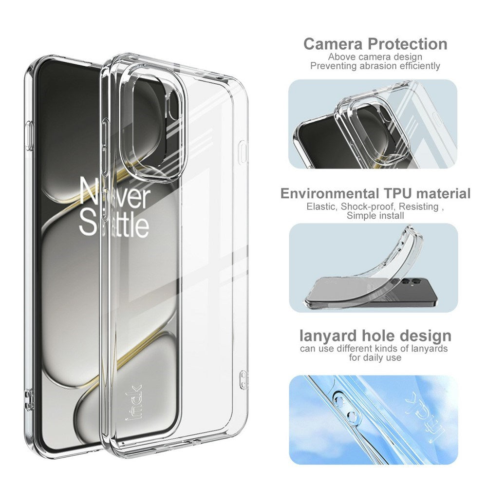 OnePlus 15R IMAK Flexible Plastic Case – Transparent