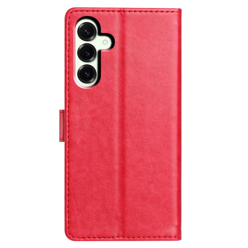 Samsung Galaxy A27 EIDERWOOD Faux Leather Flip Case with Strap - Red