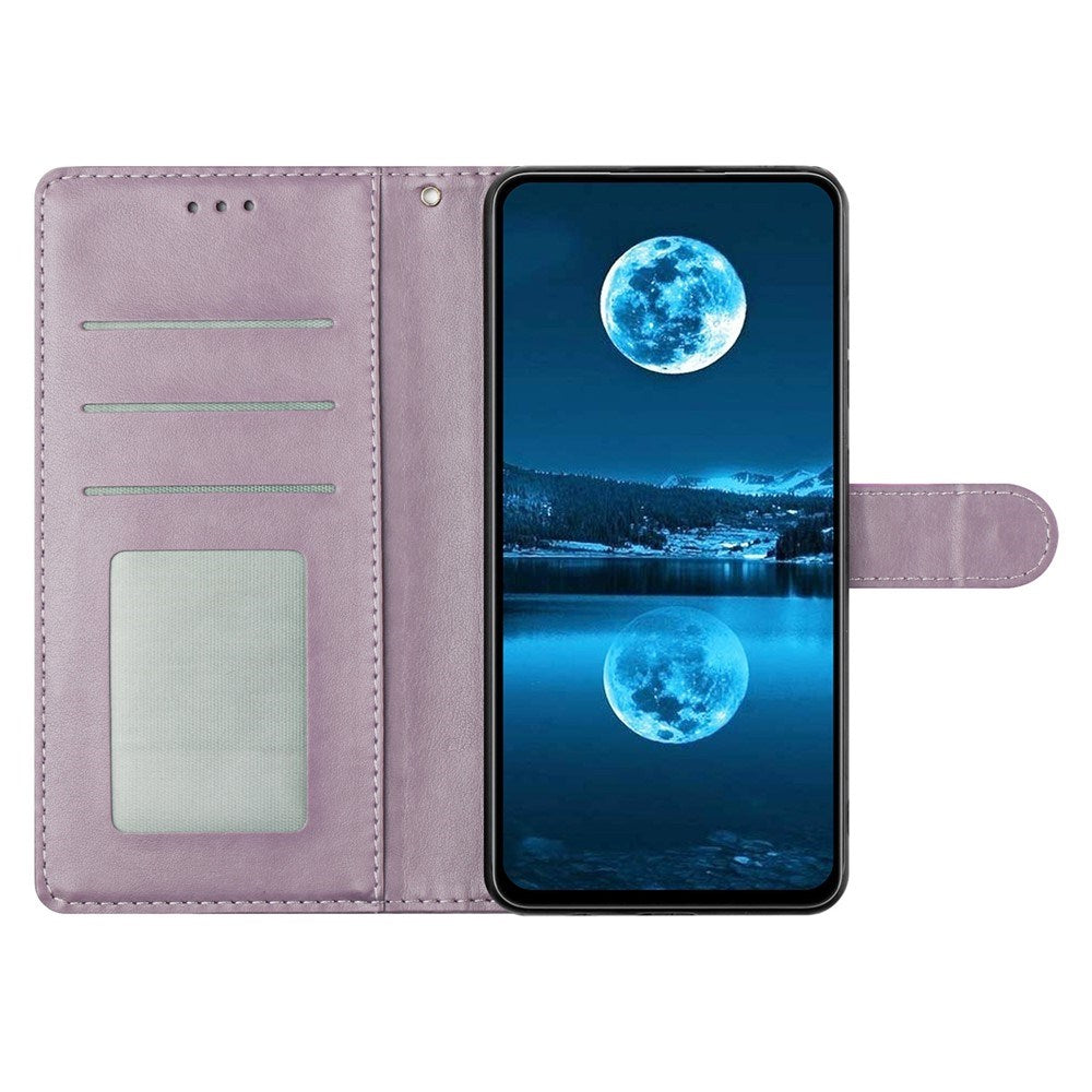 Samsung Galaxy A27 EIDERWOOD Faux Leather Flip Case with Strap - Purple