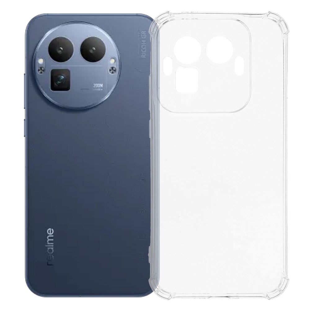 Realme GT 8 Pro EIDERWOOD Flexible Plastic Case with Shock-Absorbing Corners - Transparent