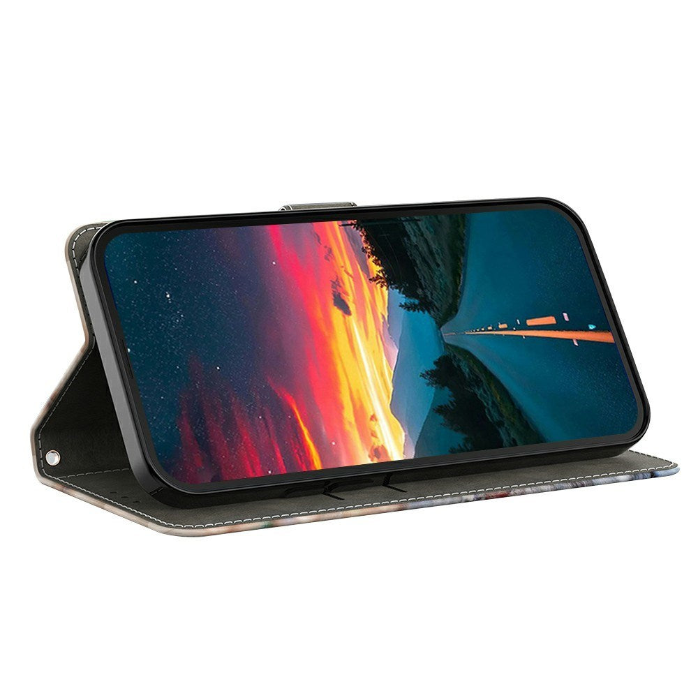 Samsung Galaxy A37 EIDERWOOD Flip Case with Card Holder & Stand Function - Cat & Tiger