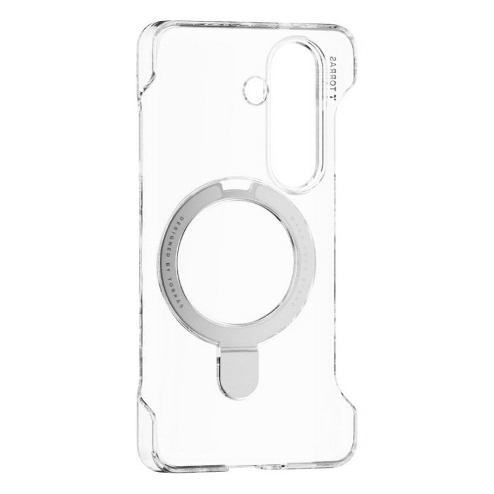 Samsung Galaxy S26 TORRAS Ostand Q1 Slim Hard Plastic Case with Kickstand – MagSafe Compatible – Transparent