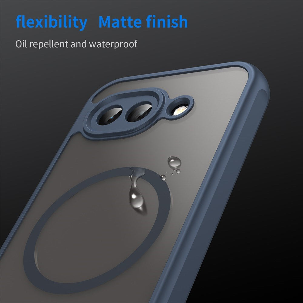 Google Pixel 10a EIDERWOOD Matte Hybrid Plastic Case - MagSafe Compatible - Blue