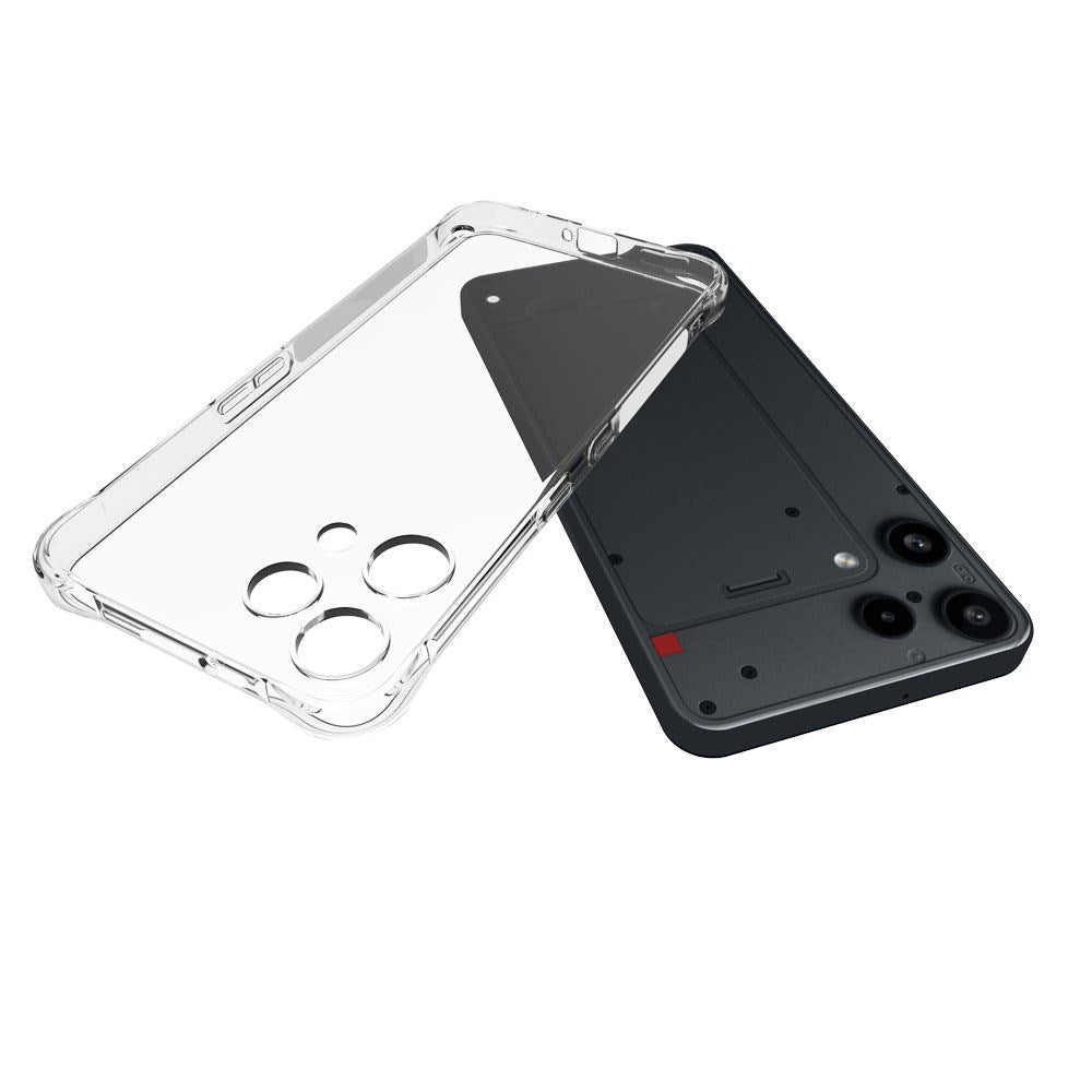 Nothing Phone (3a) Lite EIDERWOOD Flexible Plastic Case with Shock Absorbing Corners - Transparent