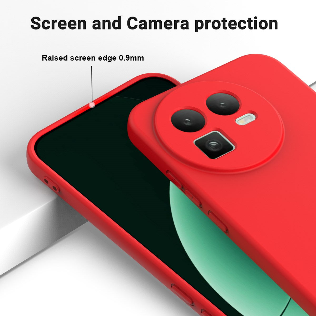 Realme GT 8 EIDERWOOD Silicone Case with Strap - Red