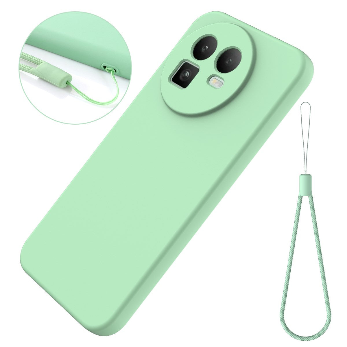 Realme GT 8 EIDERWOOD Silicone Case with Strap - Green