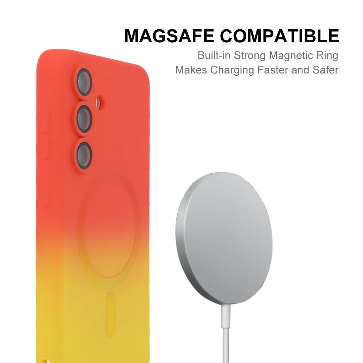 Samsung Galaxy A57 ENKAY Gradient Silicone Case - Pink