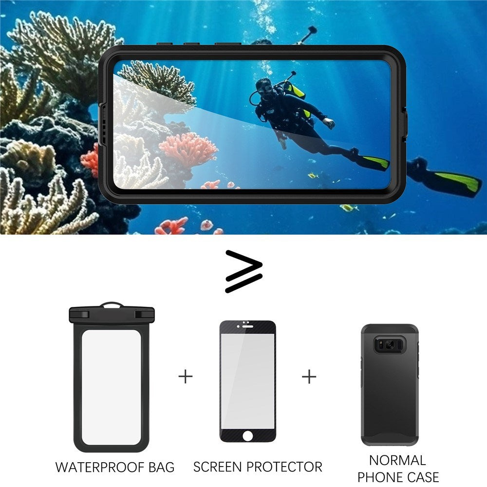 Samsung Galaxy S26 Redpebber Waterproof Hybrid Plastic Case – MagSafe Compatible – Black