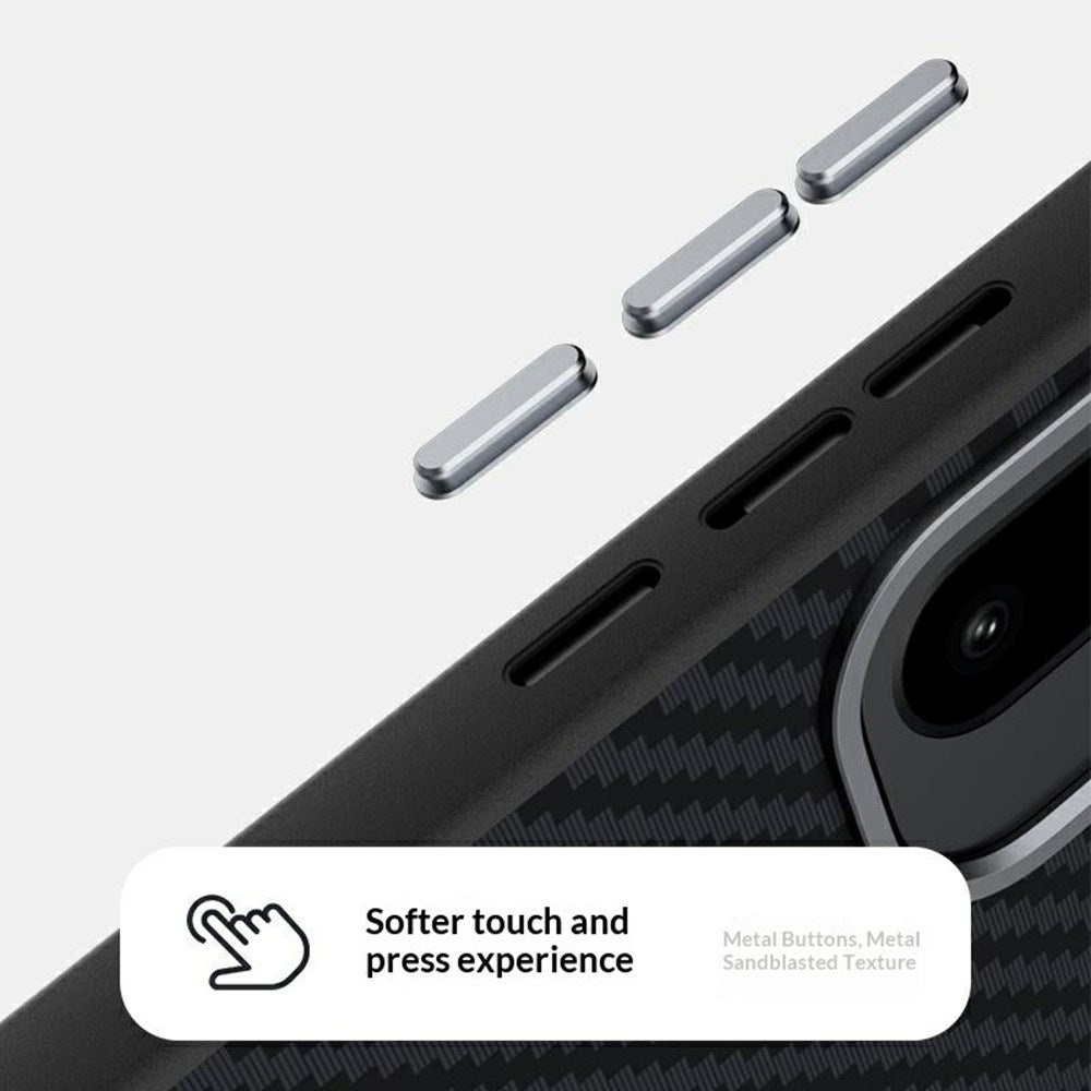 OnePlus 15R EIDERWOOD Magnetic Carbon Case - MagSafe Compatible - Black / Blue