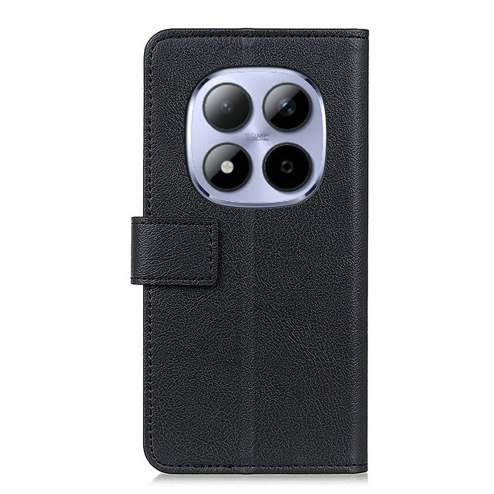 Xiaomi Redmi Note 15 Pro+ (Plus) / Poco M8 Pro (5G) EIDERWOOD Faux Leather Flip Case with Card Holder & Stand Function – Black