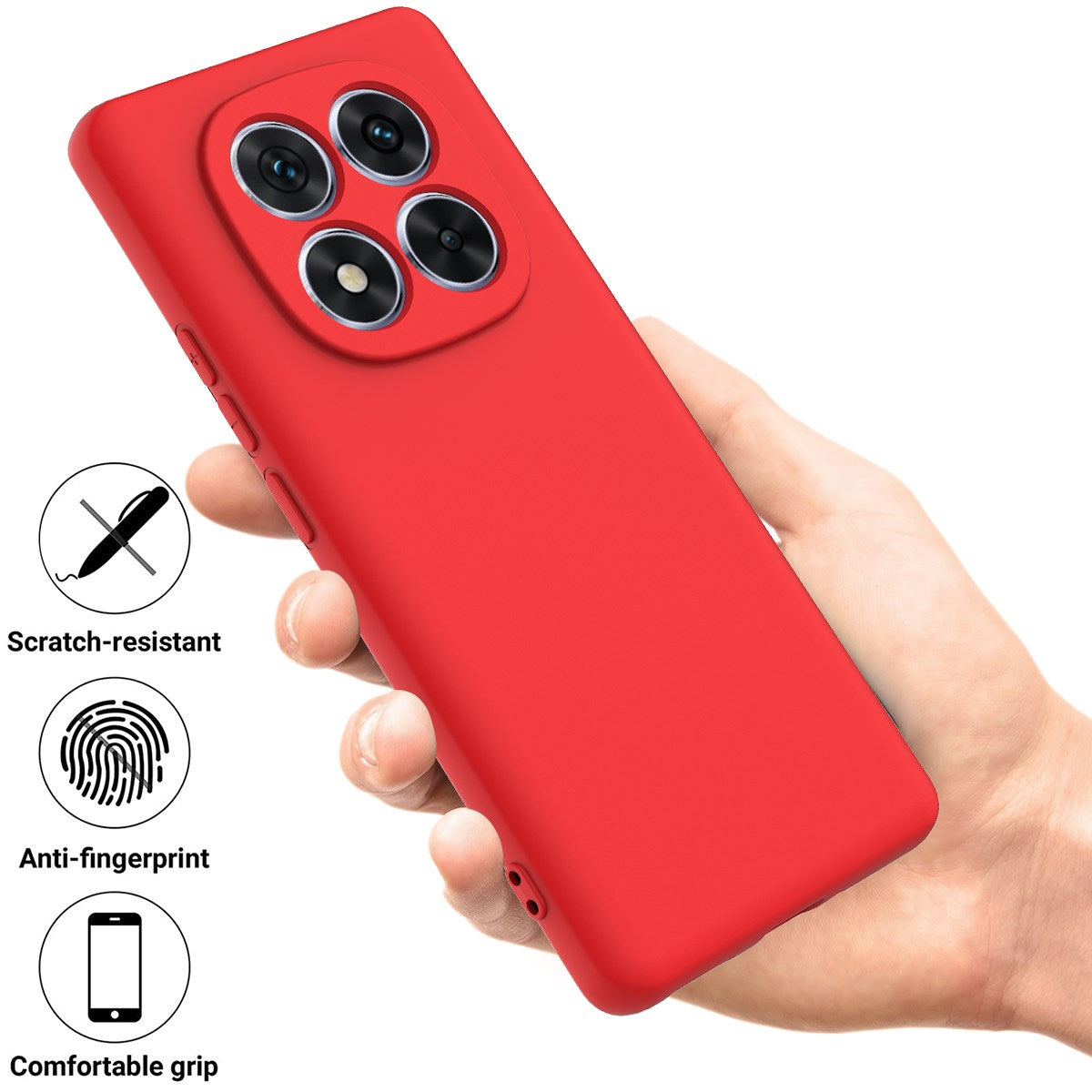 Xiaomi Redmi Note 15 Pro (5G) EIDERWOOD Silicone Case with Strap - Red