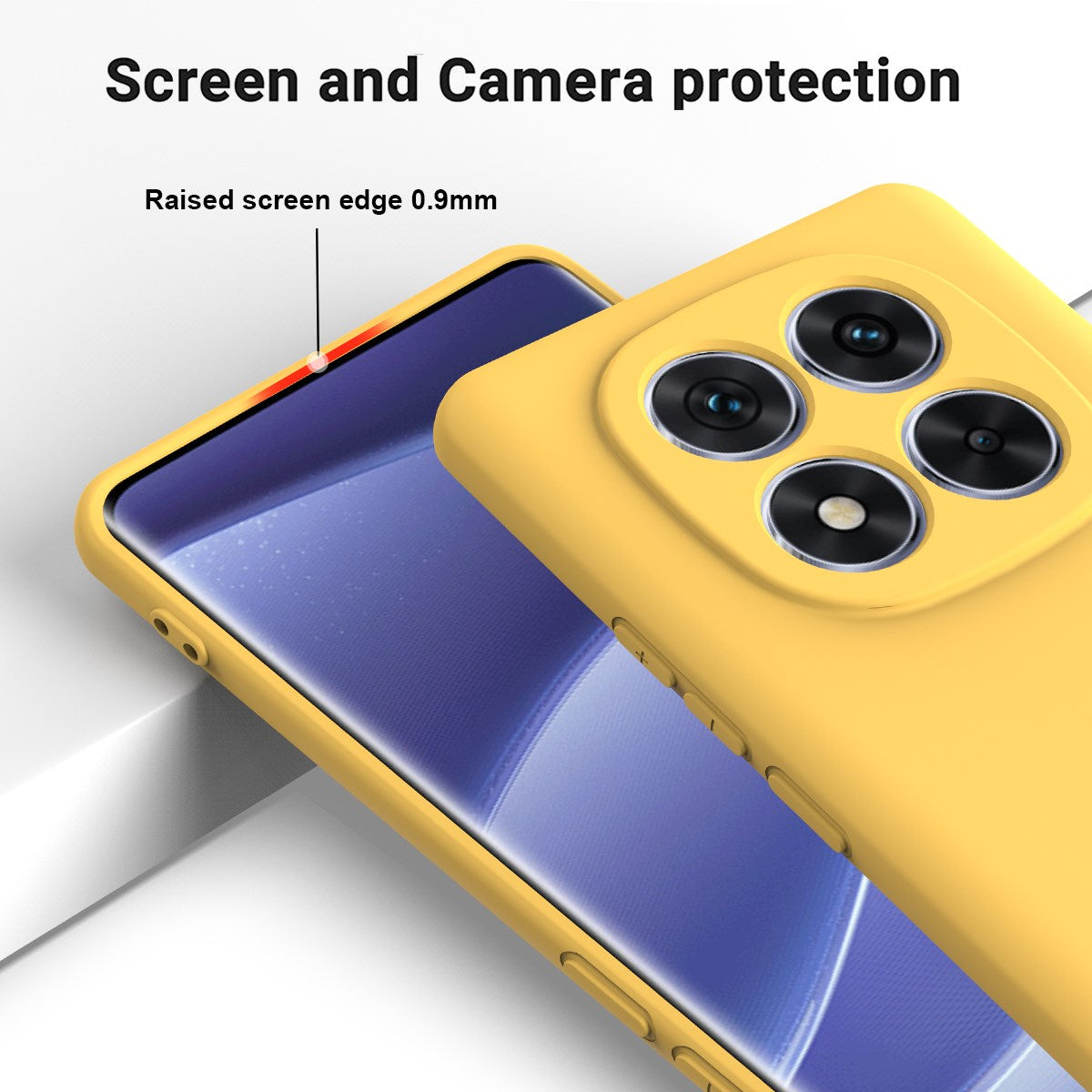 Xiaomi Redmi Note 15 Pro (5G) EIDERWOOD Silicone Case with Strap - Yellow