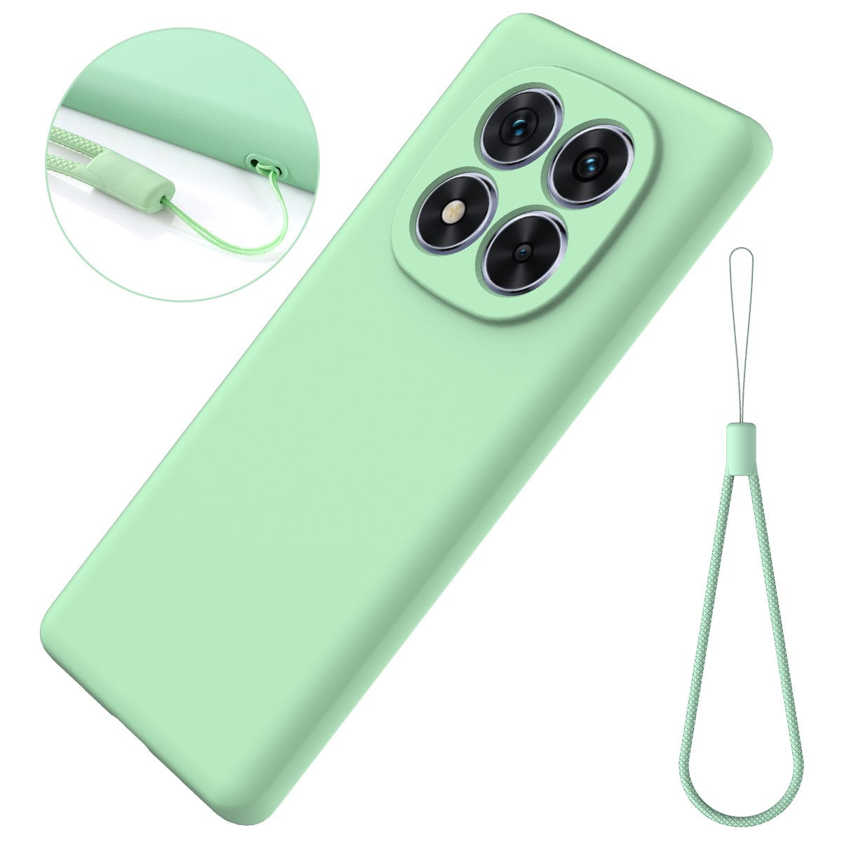 Xiaomi Redmi Note 15 Pro (5G) EIDERWOOD Silicone Case with Strap - Green