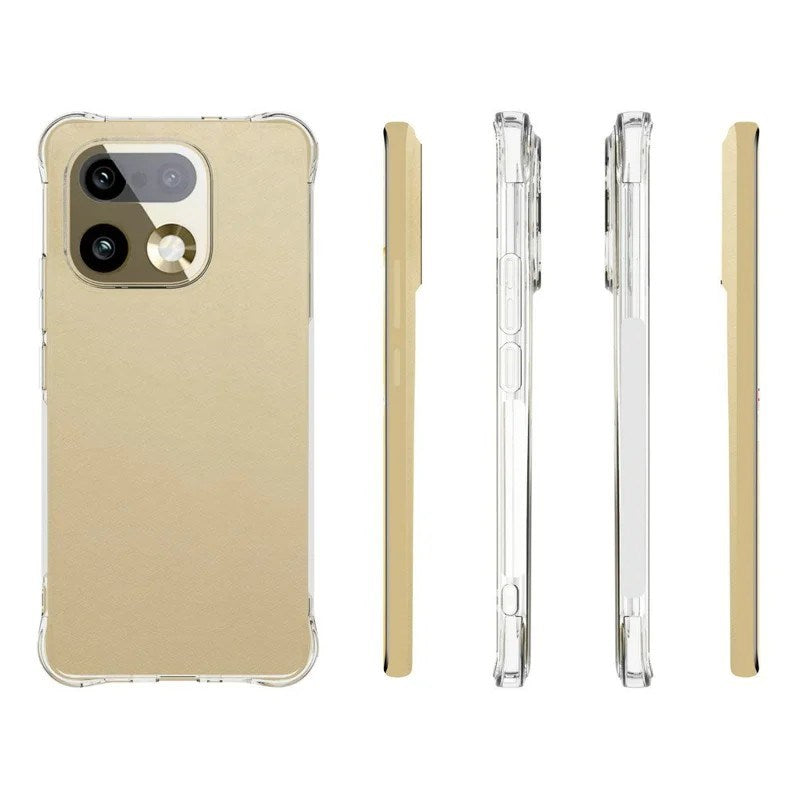 Realme 16 Pro+ WANLONFENG Flexible Plastic Case with Reinforced Corners - Transparent