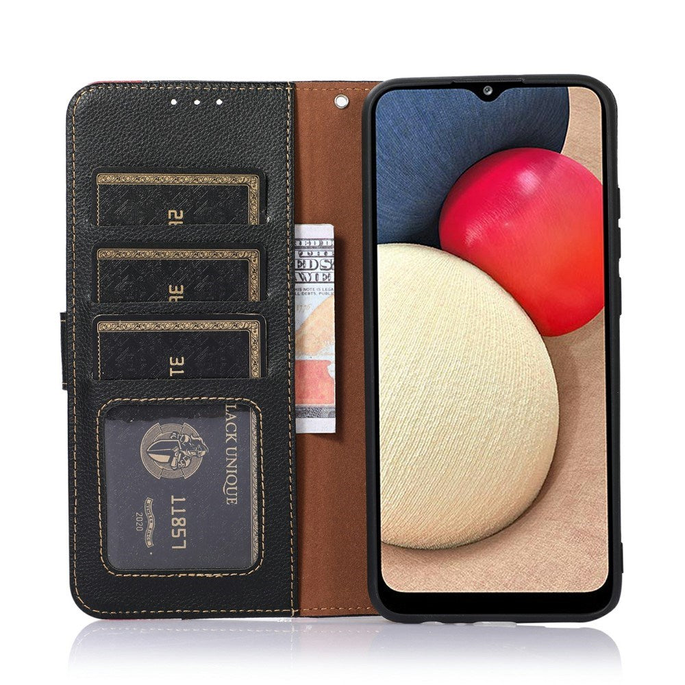 Motorola Edge 70 Fusion EIDERWOOD Faux Leather Flip Case with Strap – Black