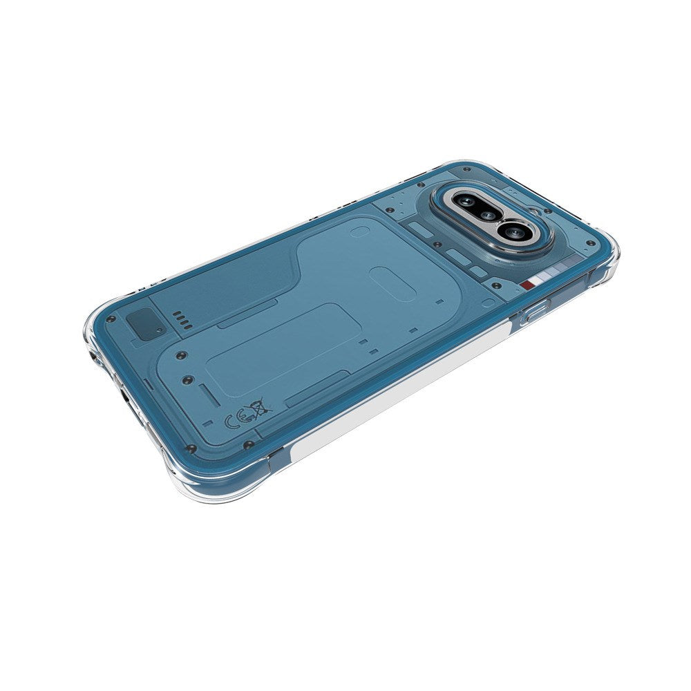 Nothing Phone (4a) EIDERWOOD Flexible Plastic Case with Reinforced Corners - Transparent