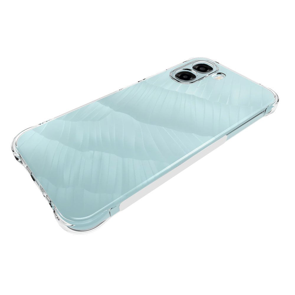 OPPO A6x EIDERWOOD Flexible Plastic Case with Reinforced Corners - Transparent