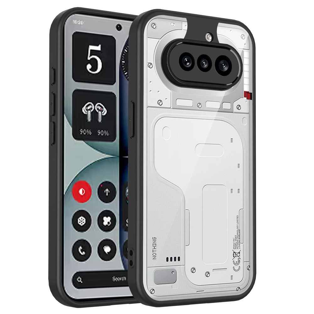 Nothing Phone (4a) Hybrid Mobile Case - Transparent / Black