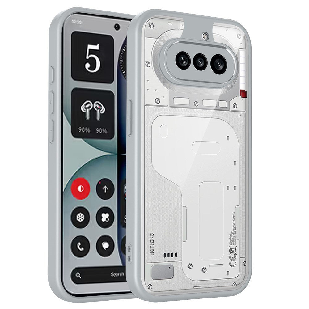 Nothing Phone (4a) Hybrid Mobile Case - Transparent / Grey