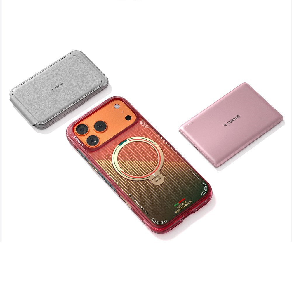 iPhone 17 Pro Max TORRAS Ostand Q3 Air Case with 360° Kickstand - MagSafe Compatible - Glory Slash