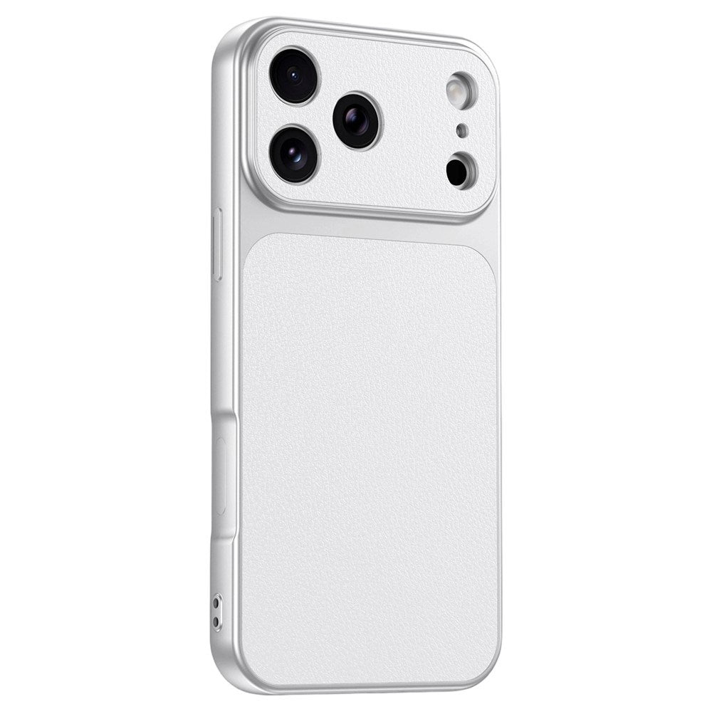 iPhone 17 Pro Max EIDERWOOD Hybrid Back Case with Faux Leather - White