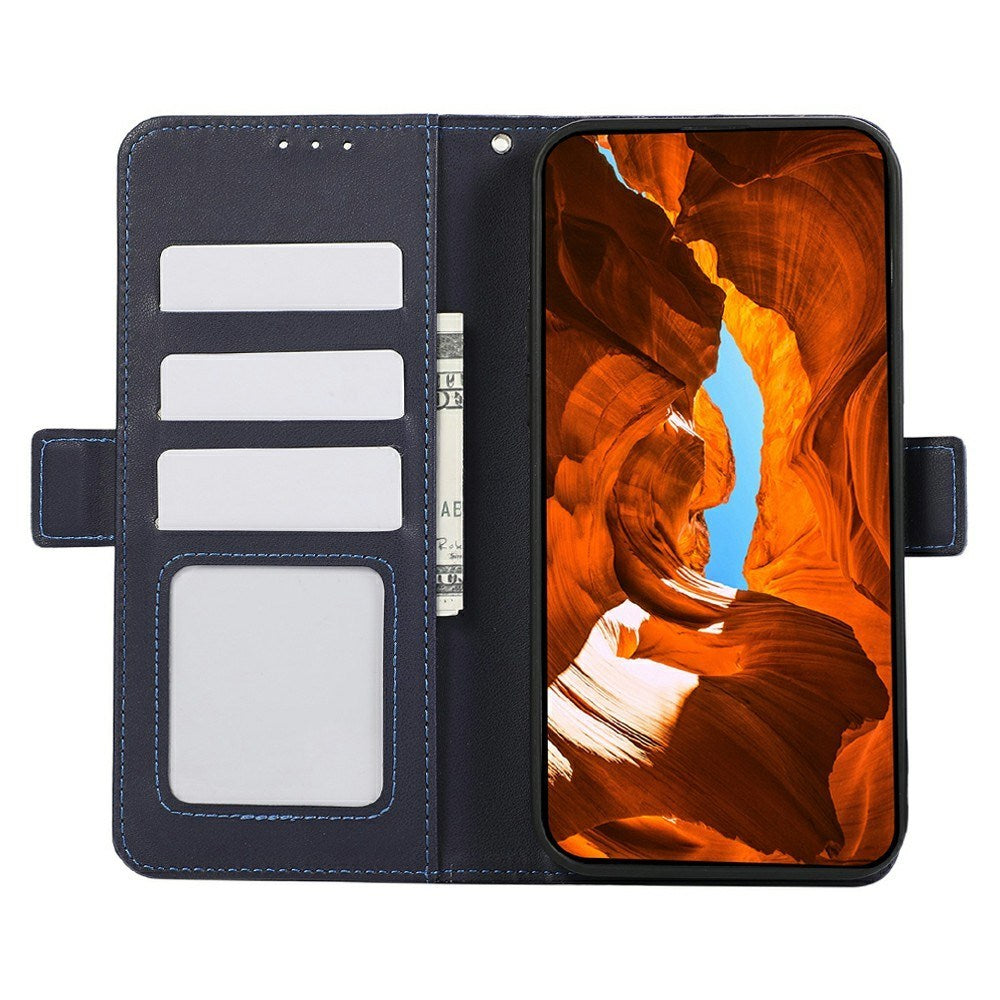EIDERWOOD Google Pixel 11 Pro XL Flip Case with RFID Blocker & Card Holder - Dark Blue