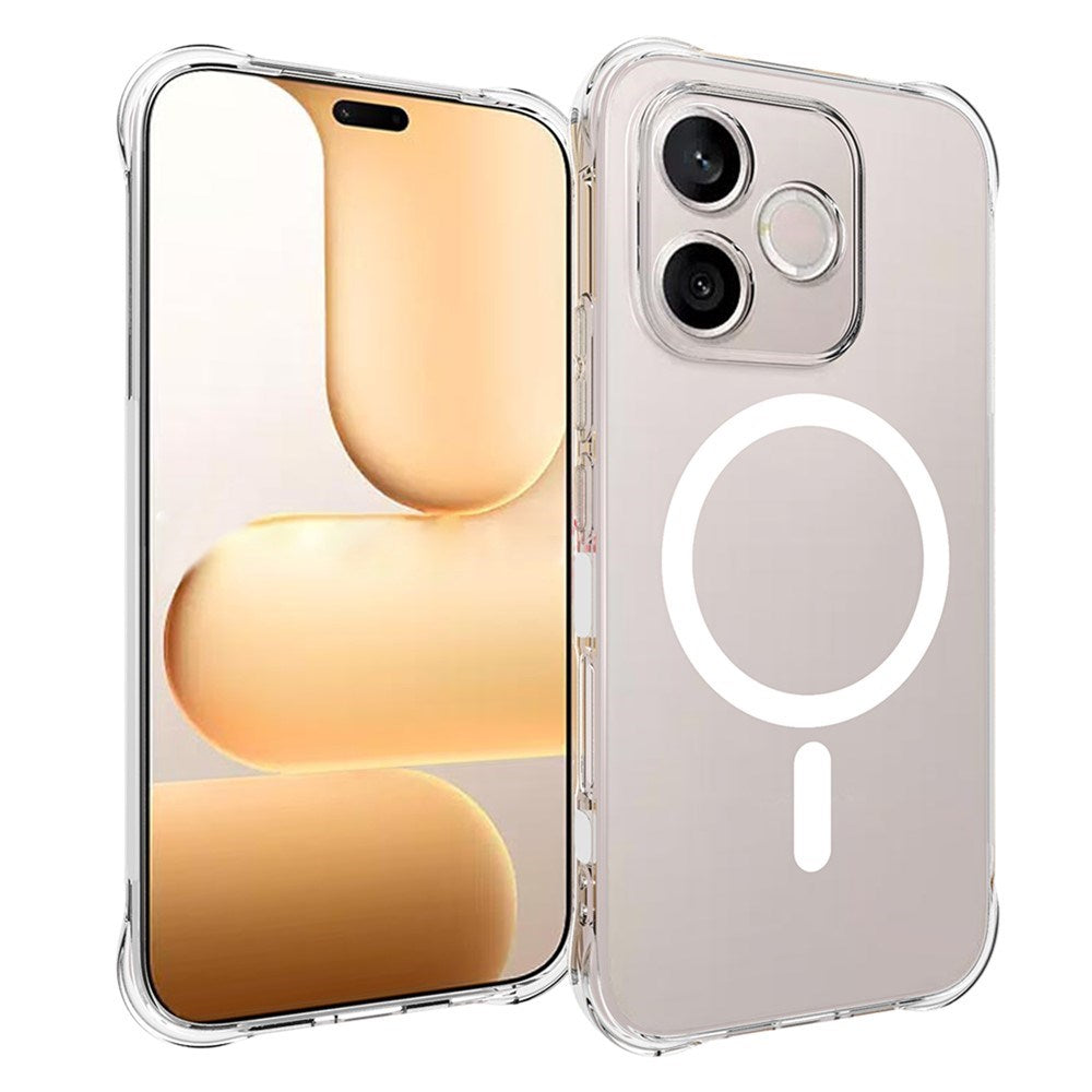 Honor 600 Lite EIDERWOOD Flexible Plastic Case with Shock-Absorbing Corners - MagSafe Compatible - Transparent