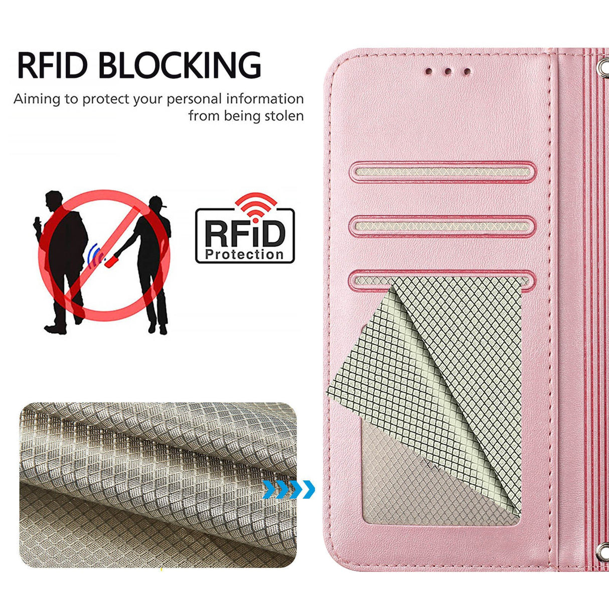 Honor 600 / 600 Pro EIDERWOOD Faux Leather Flip Case with Strap - Pink