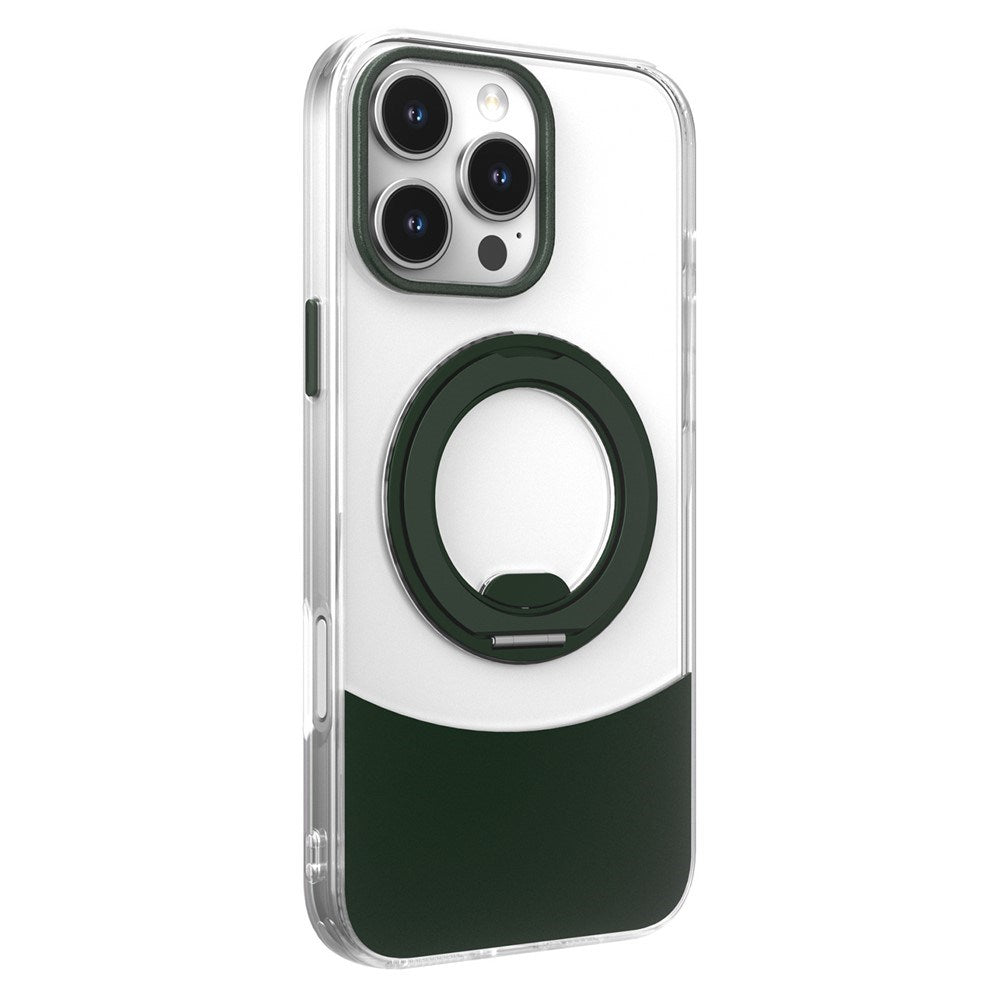 iPhone 14 Pro EIDERWOOD Hybrid Case with Stand Function - MagSafe Compatible - Transparent / Green