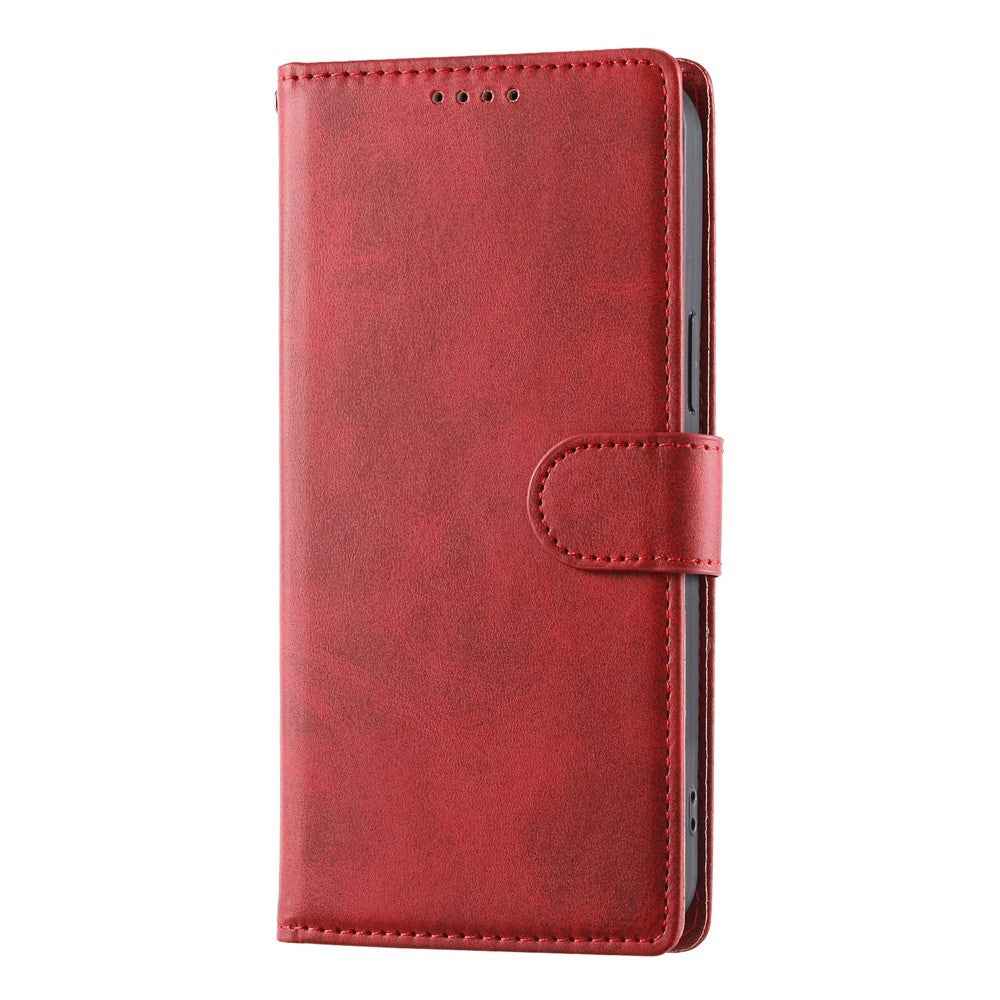 Motorola Moto G47 / G37 EIDERWOOD Leather Flip Cover with Wallet & Strap - Red